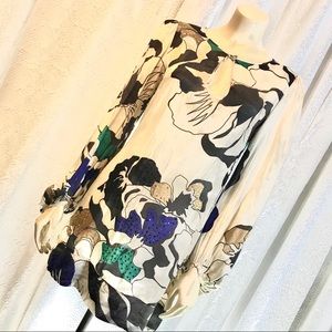 D.E.P.T- ABSTRACT FLORAL MINI DRESS